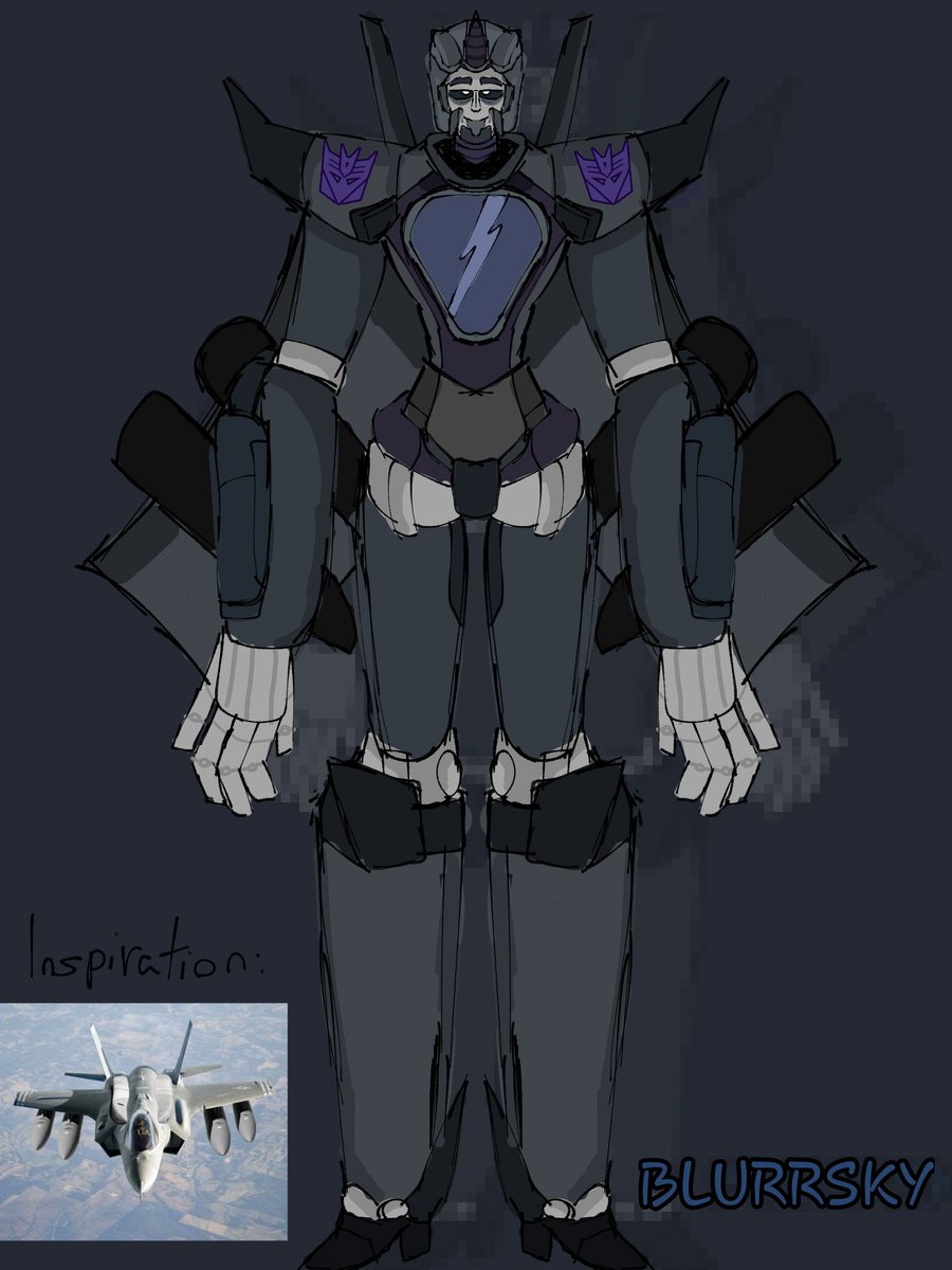 UnknownIWaSs's tweet image. Hello hello!! New on transformers fandom haha ,Meet my oc Blurrsky!!! 
He's an decepticon that Adores Megatron (not in any weird way just appreciation) coming soon more about him! 
#Transformers #transformersfan #transformersoc
