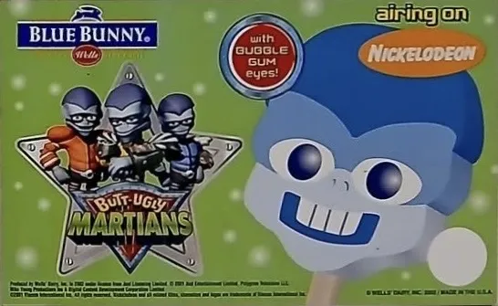 As of now, here is our closest look at the Butt-Ugly Martians Ice Cream Bar sticker!