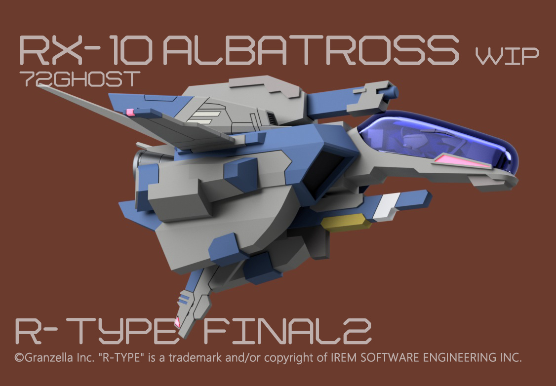 verM_p765's tweet image. RX-10 &quot;ALBATROSS&quot; WIP

#RTypeFinal2 #RTypeFinal3 
#72GHOST