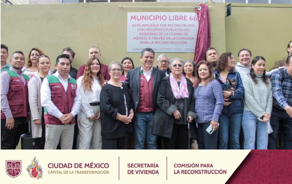 ⭕️Entregamos el edificio número 410 en la Comisión para la Reconstrucción, Municipio Libre 66 en la alcaldía Benito Juárez hoy es el hogar digno, seguro y habitable para más de 10 familias. 

🏢¡CUMPLIMOS! 🏢