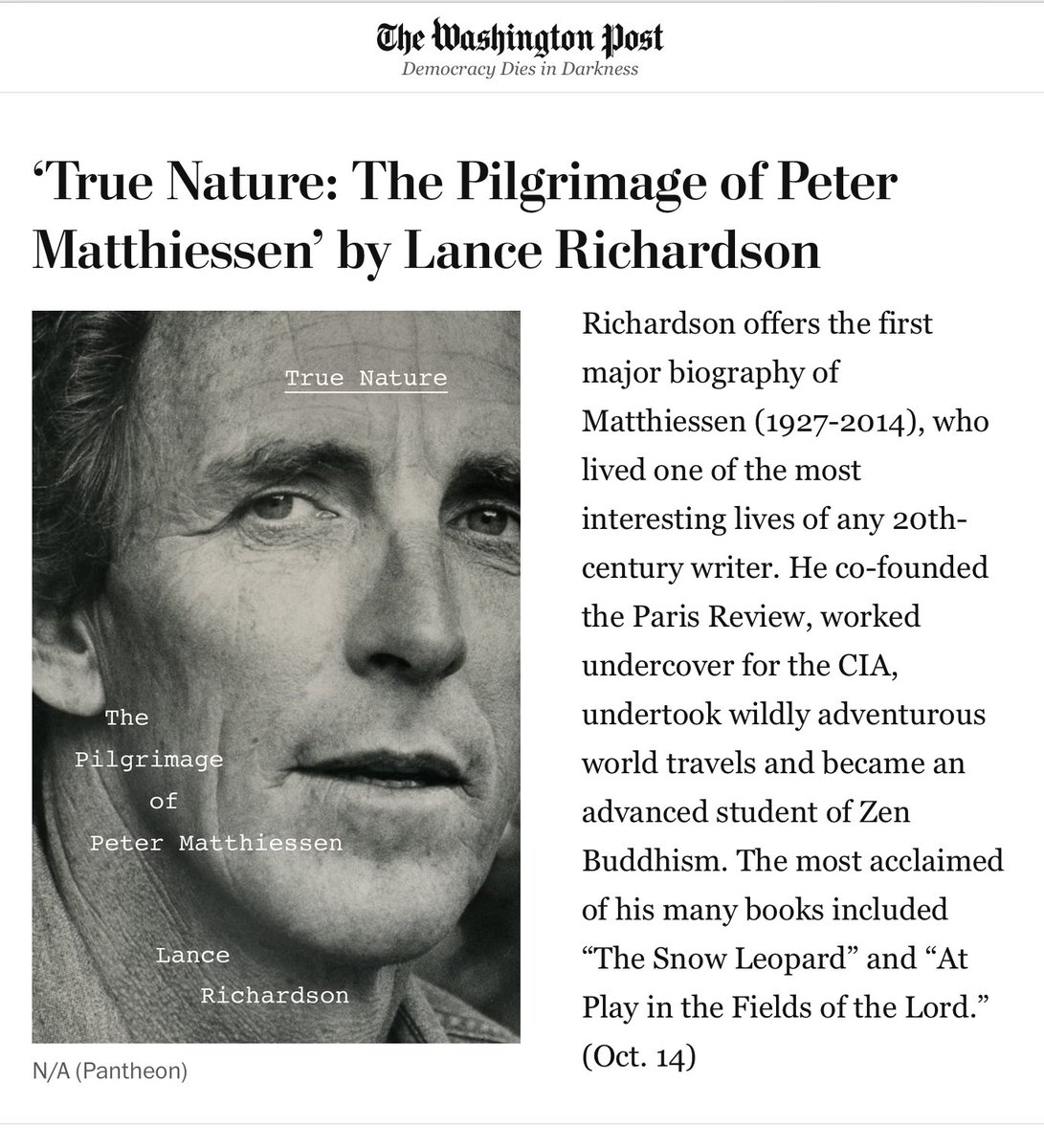 lancerichardson's tweet image. TRUE NATURE makes an appearance in The Washington Post fall books preview of "anticipated releases." (Link in comment below)