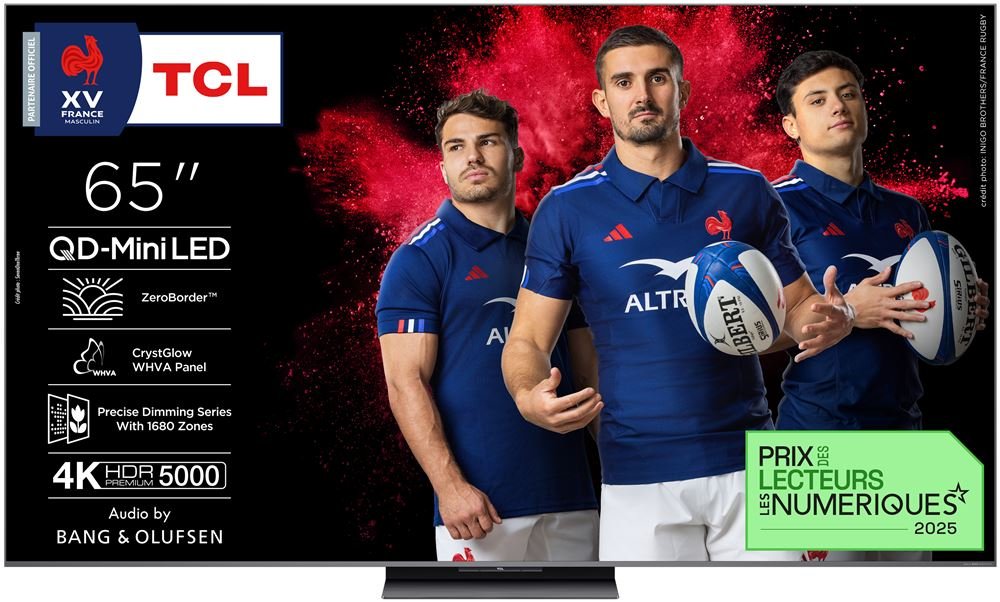 ArkTech_News's tweet image. TCL QD-Mini LED 65C89K 164cm 2025
144 Hz Optimisé jusqu'à 288Hz
à 1199€ au lieu de 1299€ +10€ tous les 100€ d'achat avec le code ECOLE10 + 200€ ODR TCL
Soit 889€
tidd.ly/43d6xOJ
#TCL #QD_MiniLED #C8K #Gaming #Streaming #Rentrée2025