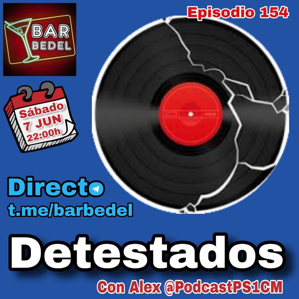 Bar Bedel (@elbarbedel) on Twitter photo Acabamos de publicar el Episodio 154, donde la clientela VIP nos relaciona canciones y artistas que detestan por diversos motivos. La idea es de Alex de <a href="/PodcastPS1CM/">Puede Ser Una Charla Más</a> #podcasting
Ivoox: go.ivoox.com/rf/156569056
Feed: feeds.feedburner.com/BarBedel
Telegram: t.me/barbedel Acabamos de publicar el Episodio 154, donde la clientela VIP nos relaciona canciones y artistas que detestan por diversos motivos. La idea es de Alex de <a href="/PodcastPS1CM/">Puede Ser Una Charla Más</a> #podcasting
Ivoox: go.ivoox.com/rf/156569056
Feed: feeds.feedburner.com/BarBedel
Telegram: t.me/barbedel