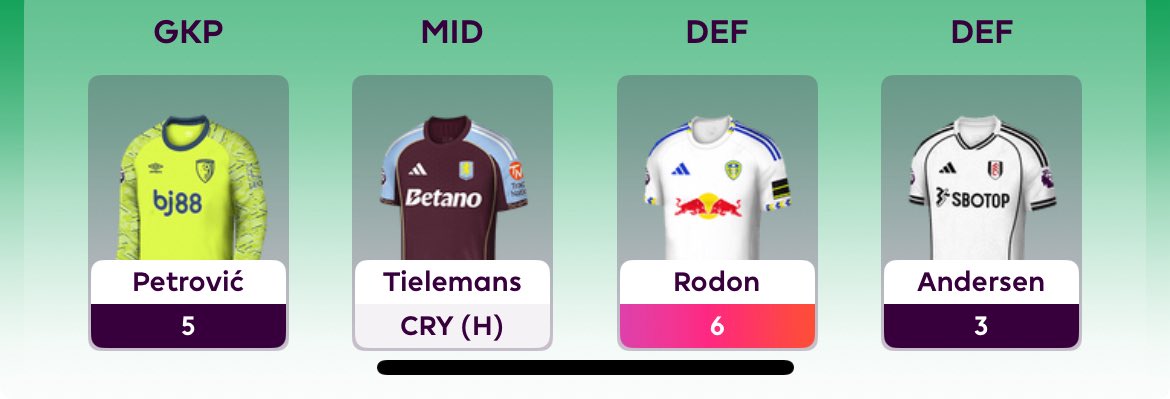 Never was going to but the first week so far when a BB would have been good

GW6 we will be there tho