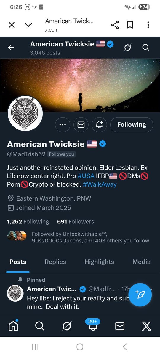 KJW (@hawkesbay69) on Twitter photo This patriot wants to connect with more people, they FB
<a href="/MadIrish62/">American Twicksie ๐บ๐ธ</a>
F&R ๐ช๐ซถ๐๐ฅ๐ฏ๐บ๐ธ This patriot wants to connect with more people, they FB
<a href="/MadIrish62/">American Twicksie ๐บ๐ธ</a>
F&R ๐ช๐ซถ๐๐ฅ๐ฏ๐บ๐ธ