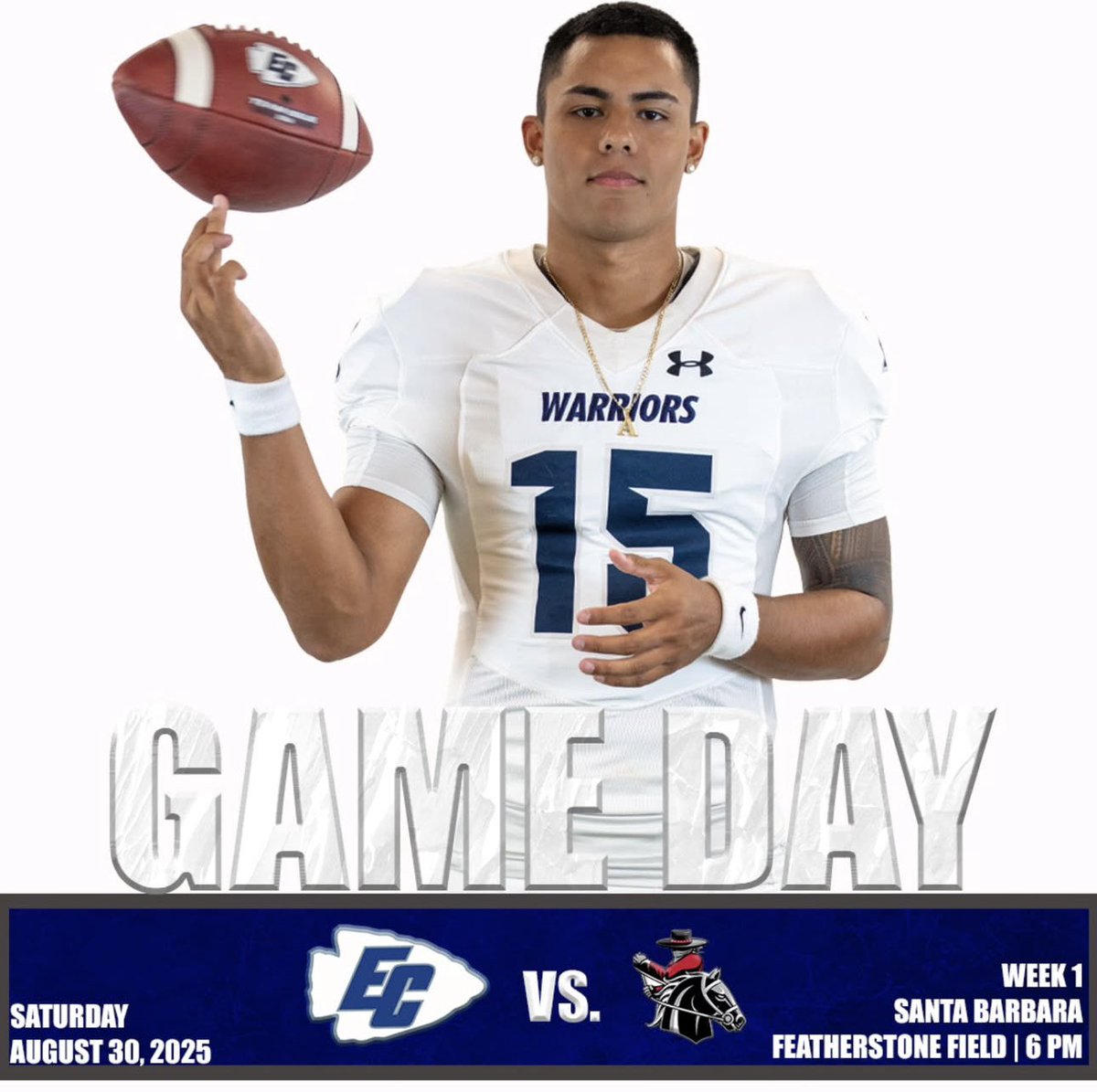 ⚔️ WAR TIME. GAME DAY. ⚔️
The Warriors are locked in and preparing for battle.
Tonight we defend our home turf.

📍 Murdoch Stadium
🕕 6:00 PM Kickoff

No excuses. No fear. Just WAR.