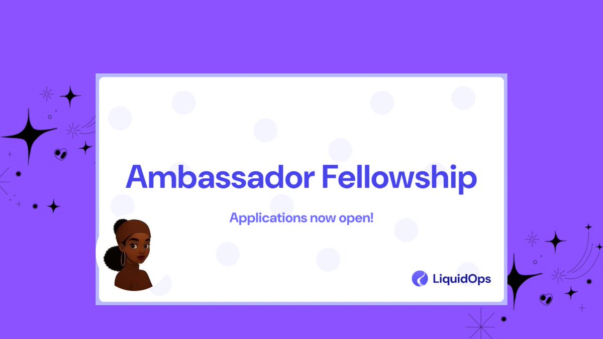 DEFIOYINS ꕤ (@defioyins) on Twitter photo 🚨 <a href="/Liquid_Ops/">LiquidOps | Lending & borrowing on Arweave & AO</a> is hiring AMBASSADORS!
No follower requirement
Open to all
Community first
Expected Pay: $100–$150 / month
How to join:
◉ Follow me
◉ Follow <a href="/Liquid_Ops/">LiquidOps | Lending & borrowing on Arweave & AO</a>
◉ RT this post
◉ Apply via the form (link in comments)
Why join?
– Earn $50–$150 monthly
– Make 🚨 <a href="/Liquid_Ops/">LiquidOps | Lending & borrowing on Arweave & AO</a> is hiring AMBASSADORS!
No follower requirement
Open to all
Community first
Expected Pay: $100–$150 / month
How to join:
◉ Follow me
◉ Follow <a href="/Liquid_Ops/">LiquidOps | Lending & borrowing on Arweave & AO</a>
◉ RT this post
◉ Apply via the form (link in comments)
Why join?
– Earn $50–$150 monthly
– Make