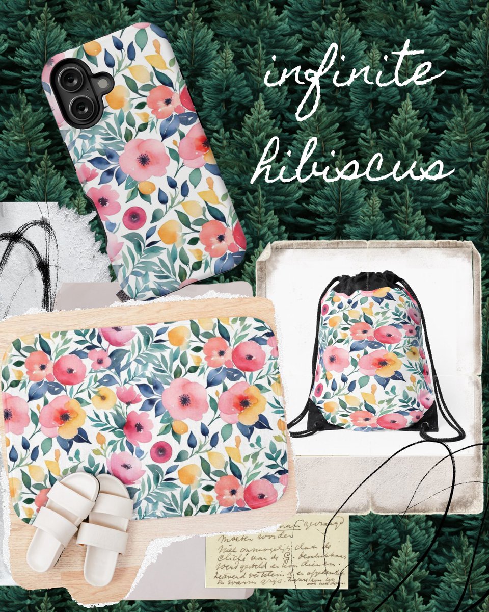 MoxisWater0461's tweet image. A splash of vibrant florals to brighten your world. Explore Infinite Hibiscus now 🌸
🔗 redbubble.com/shop/ap/155272…

#FloralVibes #BrightColors #RedbubbleArtists #CheerfulArt #MoxisWatercolor