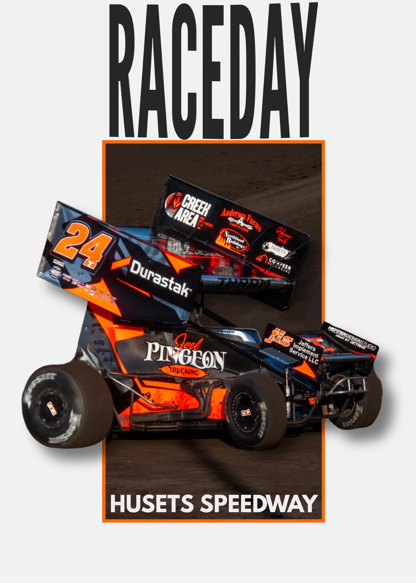 𝐑𝐀𝐂𝐄𝐃𝐀𝐘 🏁

📍: <a href="/HusetsSpeedway/">Huset's Speedway</a> 
🏎️: <a href="/WorldofOutlaws/">World of Outlaws</a> 
🎟️: At the Track
⏰: 6:30PM Hot Laps
📺: <a href="/dirtvision/">DIRTVision</a> 
⏱️: <a href="/MyRacePass/">MyRacePass</a> 
📸: <a href="/jamesjungemann/">James Jungemann</a>