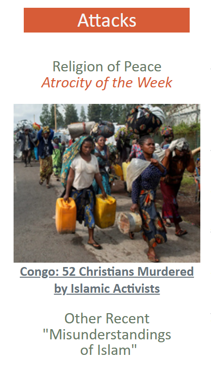 thereligionofpeace.com
Quran 9.5: “...kill the Mushrikun (non-Muslims) wherever you find them…"

Al-Bukhari: "To wage war against Allah means to reject faith in Him."