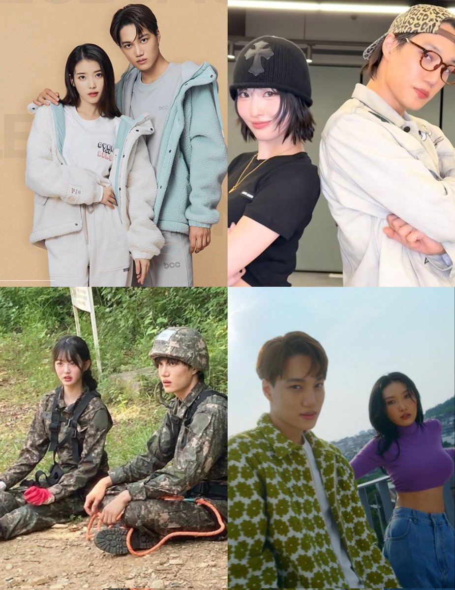 Just think of the most unexpected pretty girl in the industry to appear with jongin and you'll find jongin already appeared with her 😭
