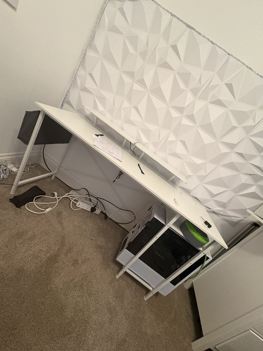 Just built a new desk forgetting how big my PC was 🙃