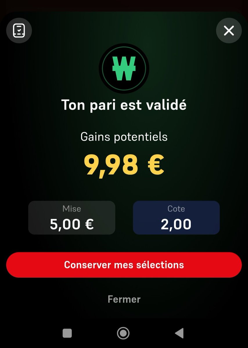 biglewin241's tweet photo. @WinamaxSport @WinamaxSport c'est quoi ce vol ? Ou bien le gestionnaire ne sais plus faire des calculs 5 * 2 = 10 https://t.co/V9F6FFPeZN