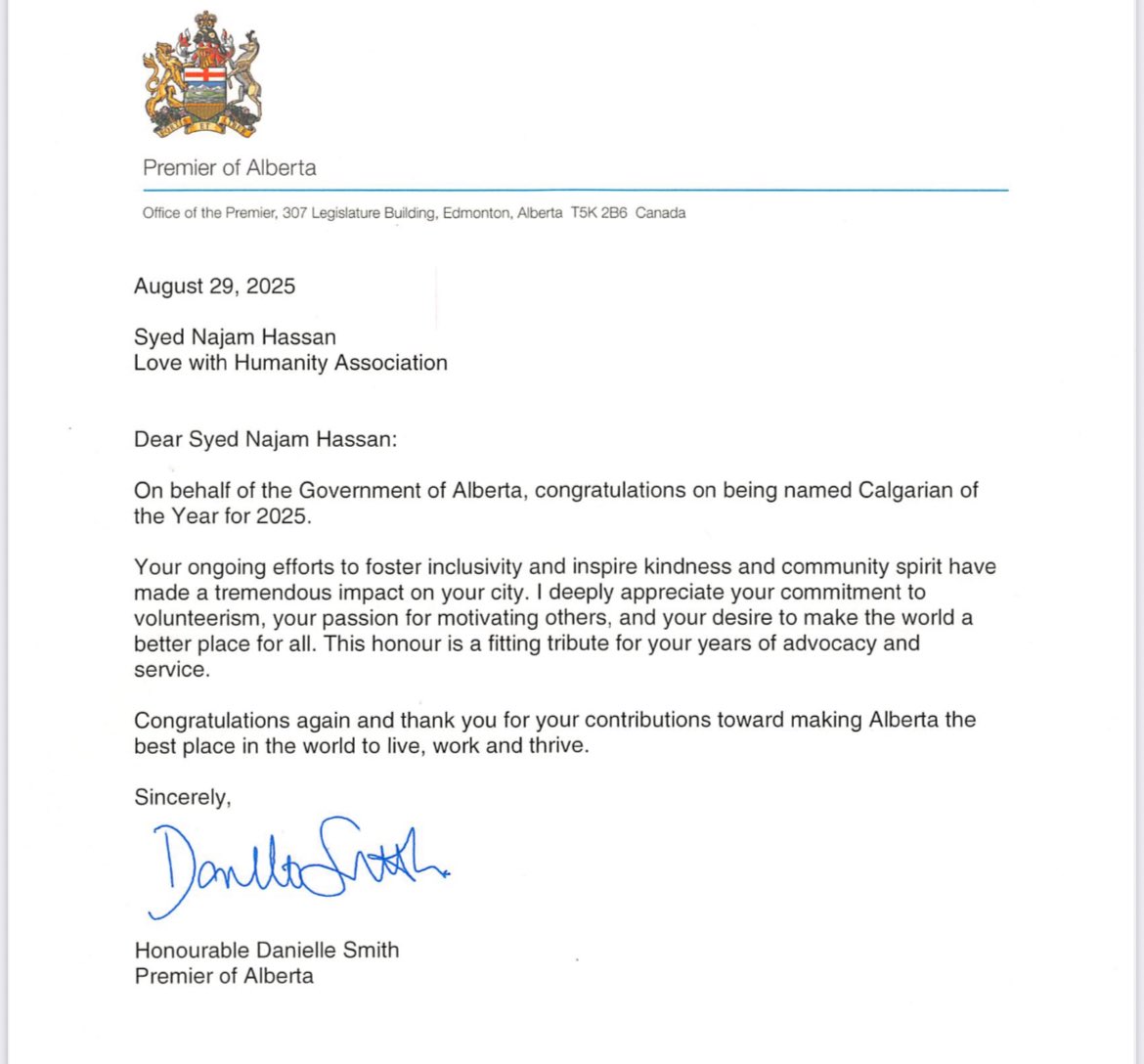 Thank you Premier of Alberta Honourable Danielle Smith for this wonderfull recognition.

<a href="/highlight/">highlight</a>