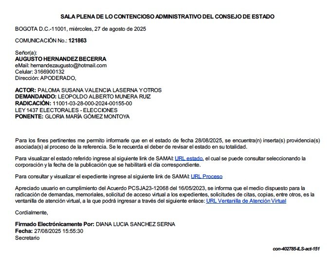 <a href="/PalomaValenciaL/">Paloma Valencia L</a> Usted ha querido tumbar todas las reformas que favorecen a la gente, todo lo demanda o hace jugaditas en el congreso,también demandó la elección del Rector Munera de la <a href="/UNALOficial/">Universidad Nacional de Colombia</a> por qué necesitan a Peña y presiona al consejo de estado para que lo impongan. No sé haga la tonta