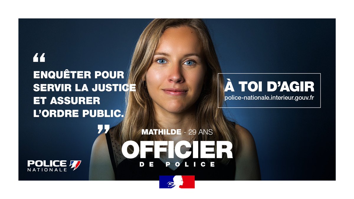 #Recrutement | Vous avez moins de 45 ans et un bac+3 ? 
👉 Devenez officier de police, un métier à responsabilités pour exercer des fonctions de commandement et d’expertise. Inscriptions jusqu’au 20 octobre 2025.
ℹ️ Infos et conditions sur police-nationale.interieur.gouv.fr/nous-rejoindre…