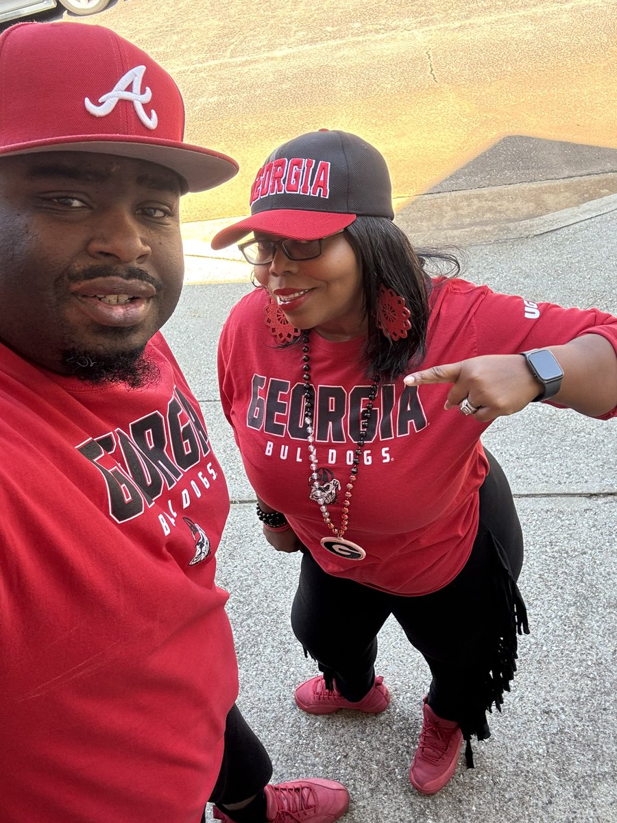 At the <a href="/UGAAthletics/">Georgia Bulldogs</a> game with my beautiful <a href="/onealmath/">Erica O’Neal</a> wife #GoDawgs