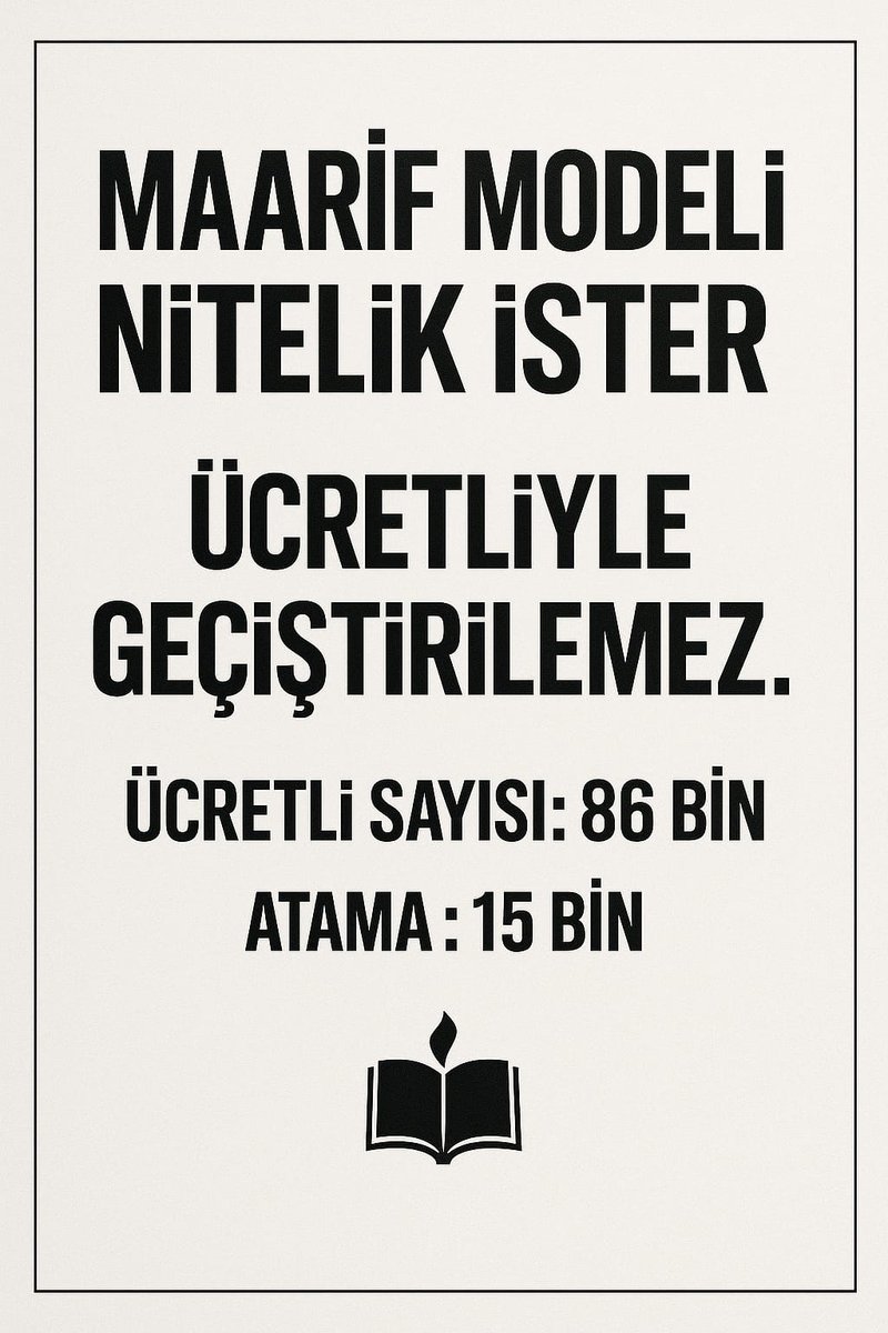 İstek değil ihtiyaç #EkAtamaEvetÜcrtliHayır <a href="/RTErdogan/">Recep Tayyip Erdoğan</a>  <a href="/Yusuf__Tekin/">Yusuf Tekin</a>