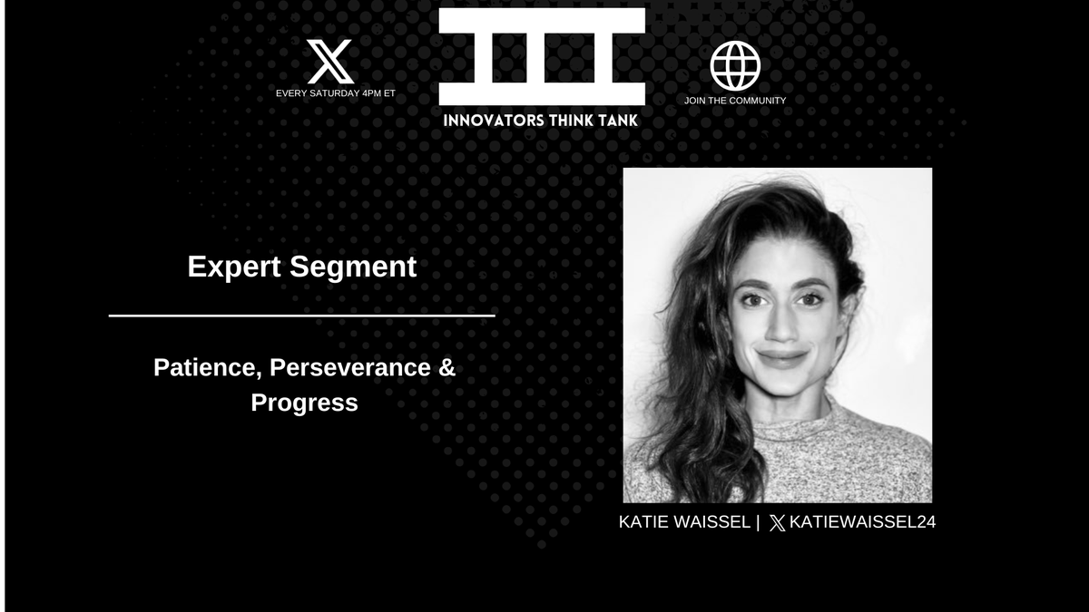 Josh Hellman (@joshmhellman) on Twitter photo Expert Segment: Katie Waissel – Patience, Perseverance, & Progress
At I.T.T. #77, we were joined by <a href="/katiewaissel24/">Katie Waissel</a> — singer, founder, and legal advocate — for an Expert Segment that reminded us all that innovation is personal.
Katie delivered a powerful message about the Expert Segment: Katie Waissel – Patience, Perseverance, & Progress
At I.T.T. #77, we were joined by <a href="/katiewaissel24/">Katie Waissel</a> — singer, founder, and legal advocate — for an Expert Segment that reminded us all that innovation is personal.
Katie delivered a powerful message about the