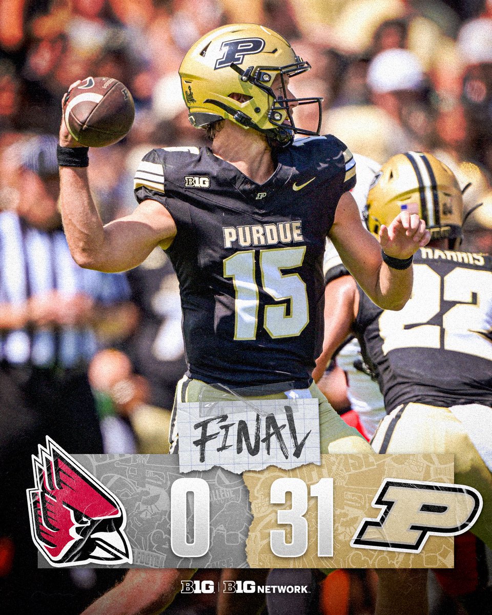 Big Ten Football (@b1gfootball) on Twitter photo A shutout win starts <a href="/BoilerFootball/">Purdue Football</a>’s 2025 season 🚂 A shutout win starts <a href="/BoilerFootball/">Purdue Football</a>’s 2025 season 🚂