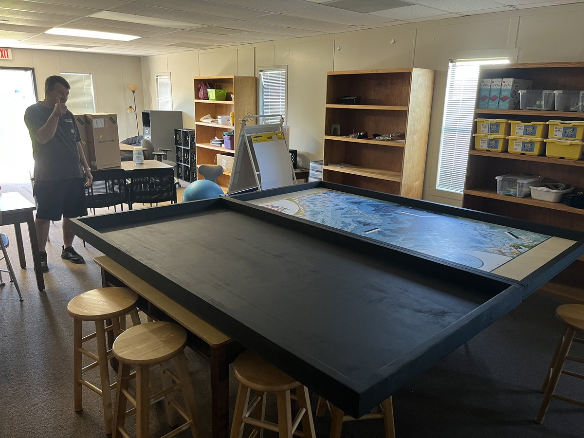 mlchenot's tweet image. This week we had great daily writing moments, the high school made us a robot table and fun on the playground! #EveryStudentEveryDay