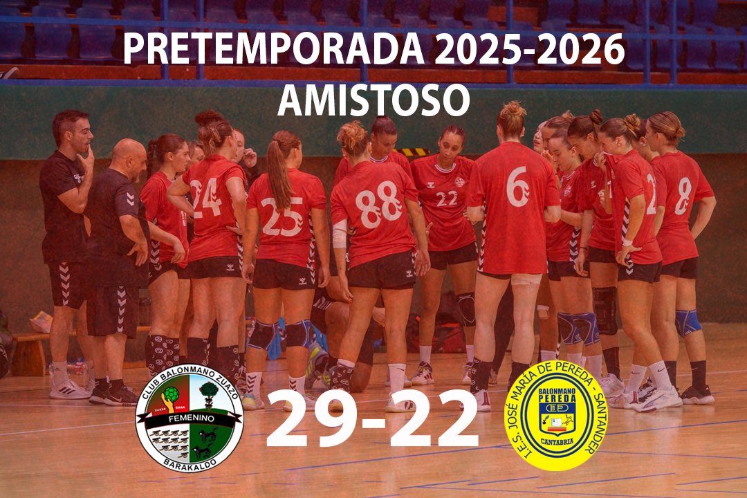 Club Balonmano Zuazo (@cbmzuazo) on Twitter photo 🏆 PRETEMPORADA 2025-26
📌 Gorostiza - Barakaldo
🆚️ <a href="/CbmZuazo/">Club Balonmano Zuazo</a> 29-22 <a href="/bmpereda/">Uneatlantico Pereda</a>
🎙 Segundo partido y segunda victoria de nuestras #GuerrerasZuazotarras 🔴⚫️ Las cántabras han sido un rival bastante peleón que no dió facilidades! Gran trabajo colectivo! 👏👏 #AupaNeskak
#ZuazoGara 🏆 PRETEMPORADA 2025-26
📌 Gorostiza - Barakaldo
🆚️ <a href="/CbmZuazo/">Club Balonmano Zuazo</a> 29-22 <a href="/bmpereda/">Uneatlantico Pereda</a>
🎙 Segundo partido y segunda victoria de nuestras #GuerrerasZuazotarras 🔴⚫️ Las cántabras han sido un rival bastante peleón que no dió facilidades! Gran trabajo colectivo! 👏👏 #AupaNeskak
#ZuazoGara