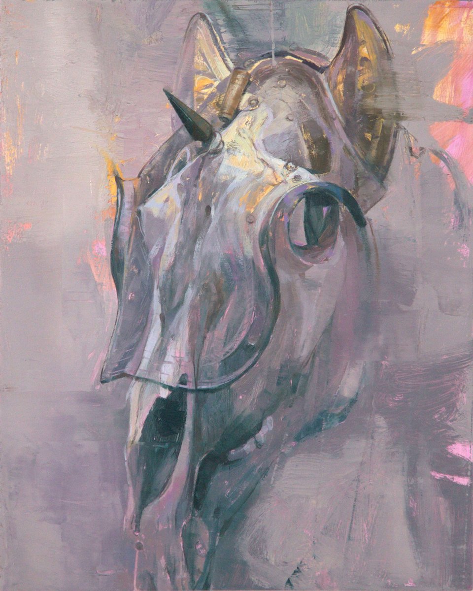 Elena Burykina’s "Unicorn Style" blends elegance and myth. Part of Memento Mori, now on view at Abend Gallery.

Still on view at the gallery and online. Tap our bio link to learn more.