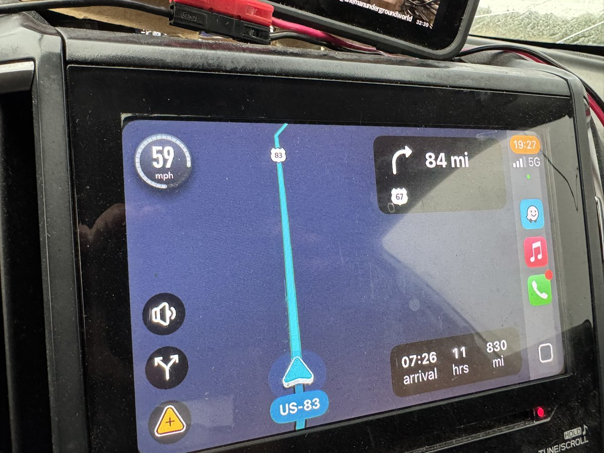 415 miles down 830 to go 1/3 of the way now headed north out of junction from route 10