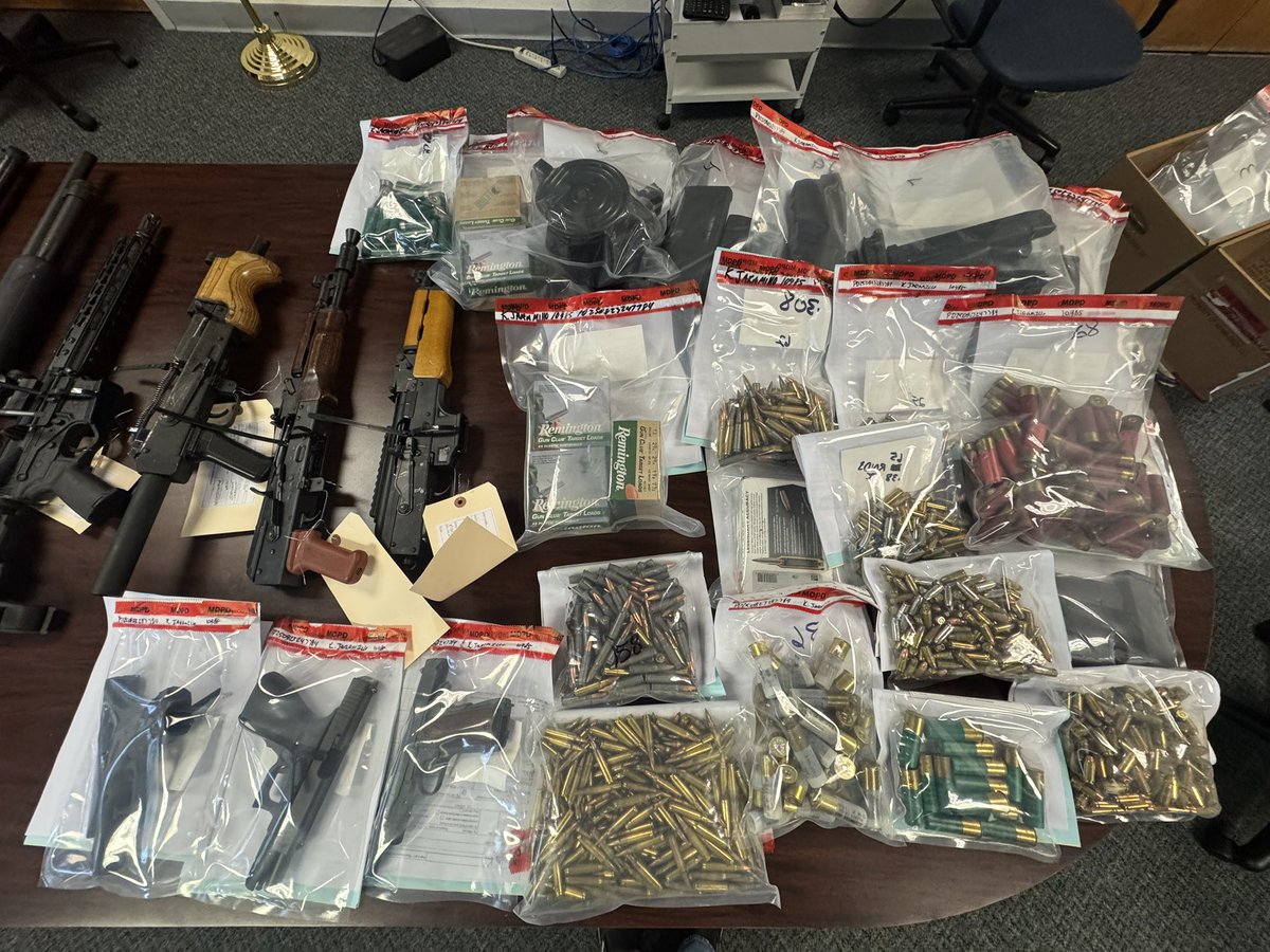 🚔 Northwest District in Action

During a traffic stop, Deputy Jaramillo observed several firearms in plain view inside the vehicle. Further investigation revealed a total of 13 firearms, including rifles, shotguns, and handguns, along with ammunition.

The driver, a habitual