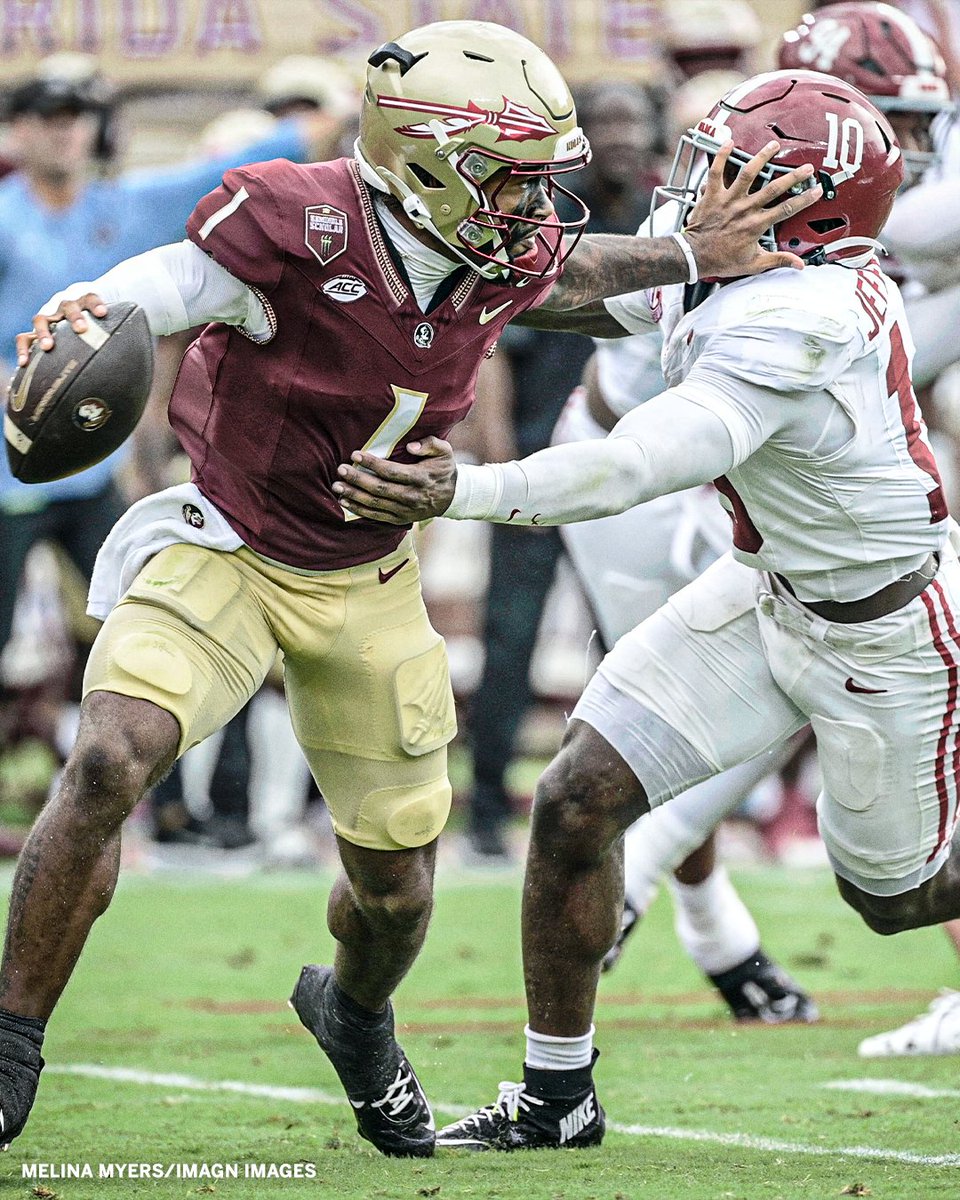 accnetwork's tweet image. Tommy said &quot;talk to the hand&quot; ✋ 😤 

@FSUFootball