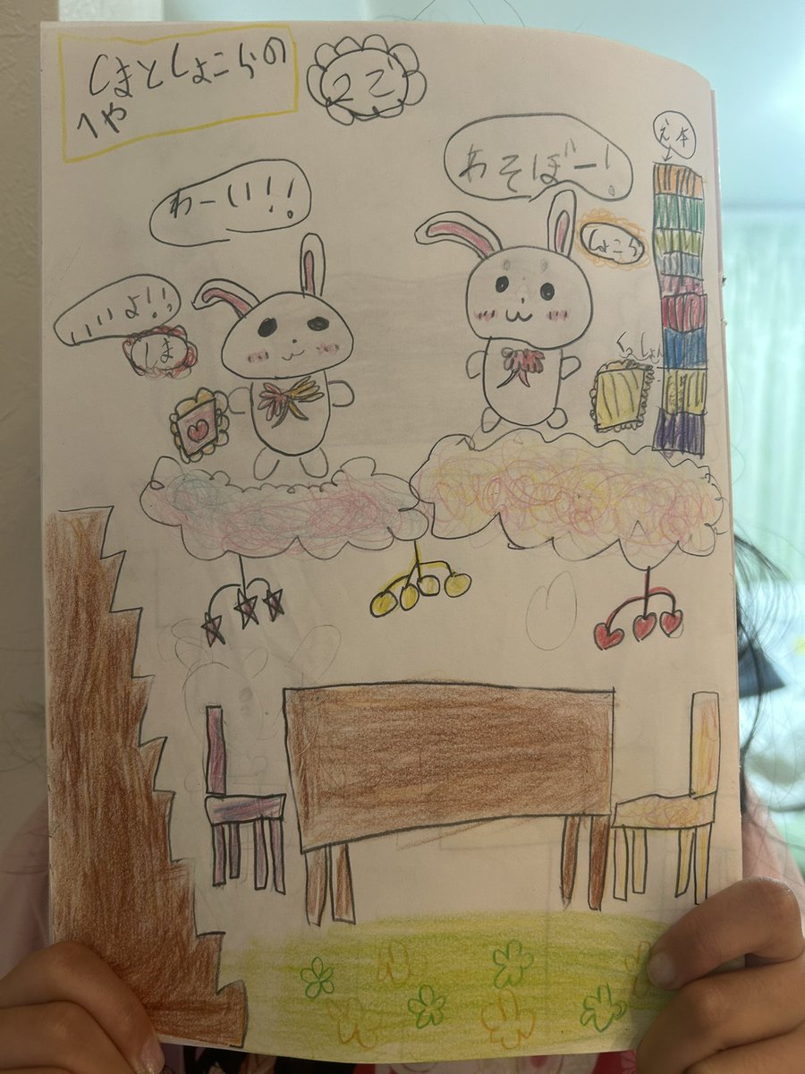 Sato_prog's tweet image. 今日の娘の絵画