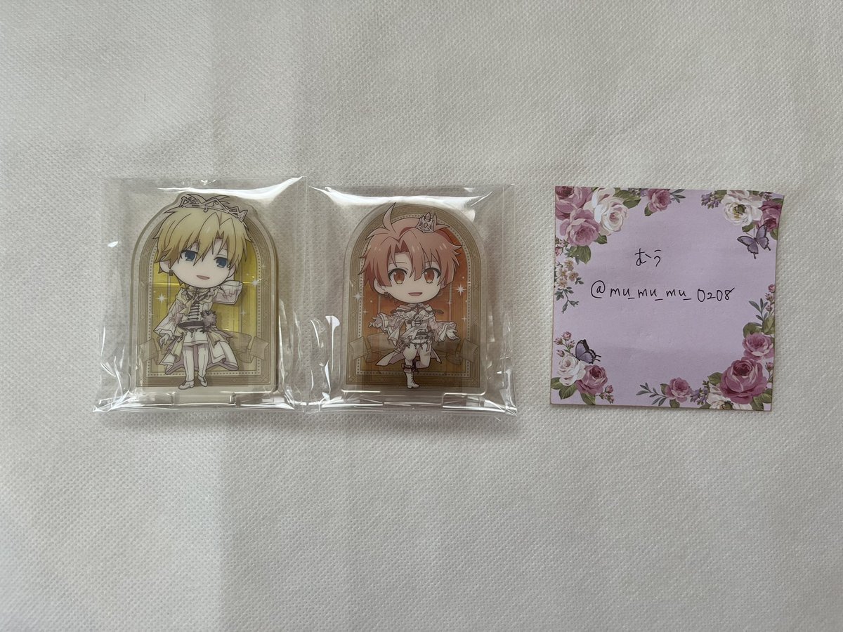 [交換譲渡]アイドリッシュセブン アイナナ きゃらふぃーゆ アクスタ 9th 9周年
譲:三月、ナギ
求:定価＋送料もしくは一織
お気軽にお声がけください🙇‍♀️❣️