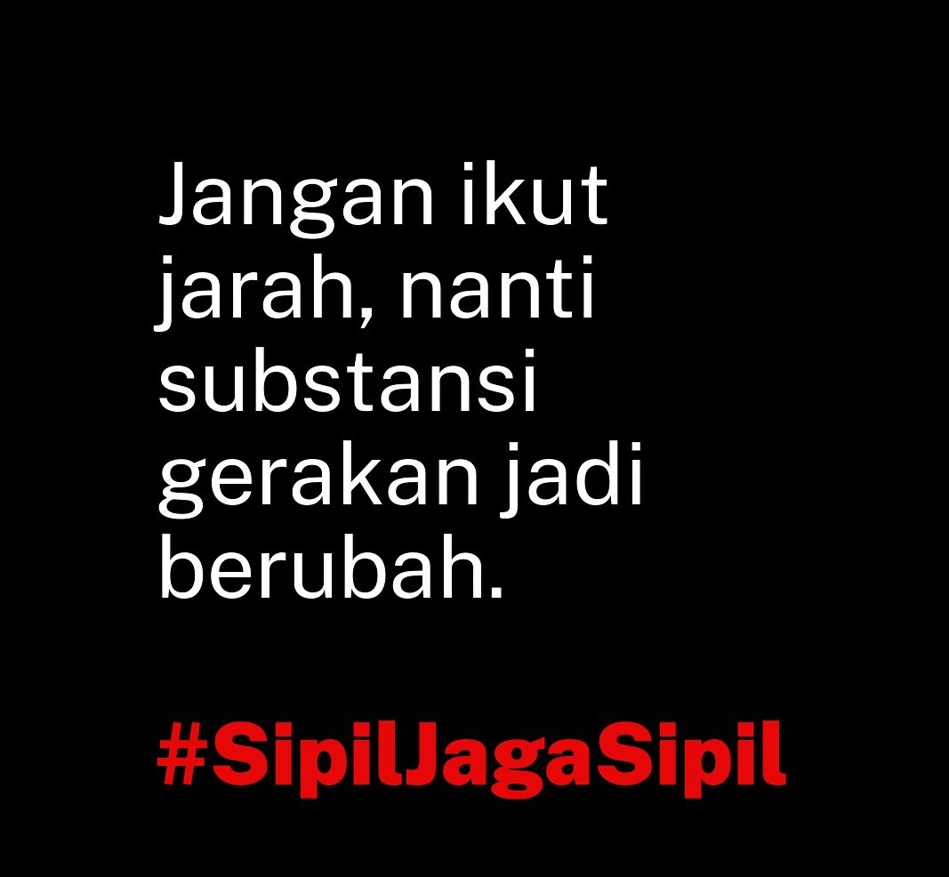 Warga saling mengingatkan warga saling jaga cah