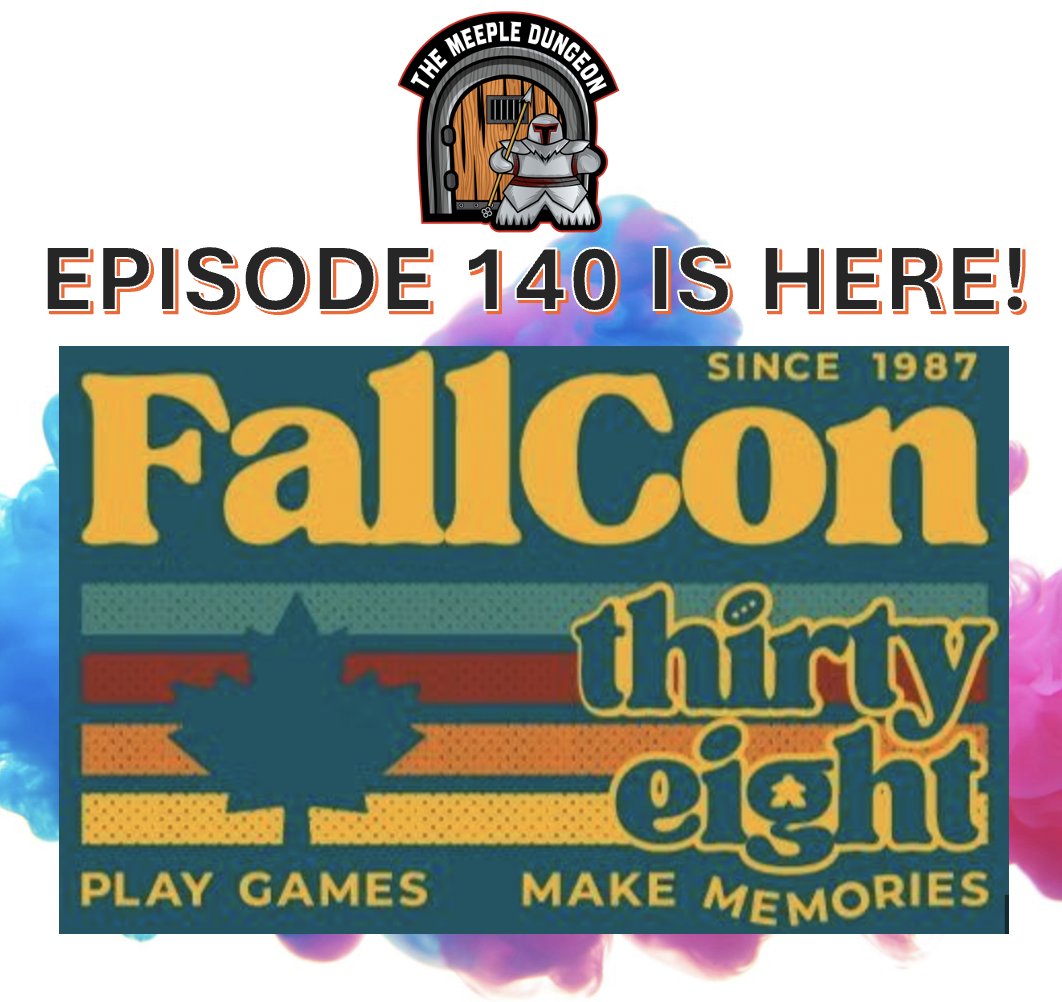 Episode 140 is here featuring our Fall Con 2025 Recap! 
We chat about games from;
<a href="/IDWGames/">IDW Games</a>
<a href="/PlayRenegade/">Renegade Game Studios</a>
<a href="/StudioBombyx/">Bombyx</a>
<a href="/25thCG/">25th Century Games</a>
#thunderworksgames
<a href="/Zmangames_/">Z-Man Games</a> 
#mightyboards
<a href="/apegames/">APE Games</a> 
<a href="/VanRyderGames/">Van Ryder Games</a> 
<a href="/alderac/">Alderac</a> 
#panicrollgames
<a href="/steepedgames/">Steeped Games</a> 
<a href="/dankazmaier/">Dan Kazmaier</a> 
podbean.com/eas/pb-cmaye-1…