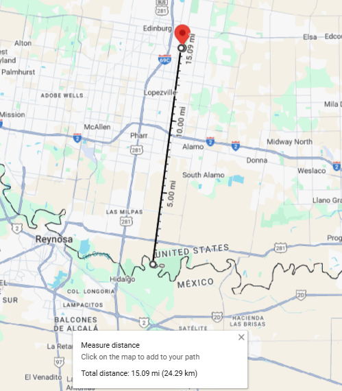 SickosCommittee's tweet photo. In case you're wondering where FCS newcomer UTRGV is, it's about 15 miles to the Mexican border in south Texas. https://t.co/jsJqVQTL58
