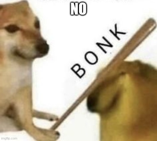 Bonk meme illustrating disapproval of biometrics privacy issues