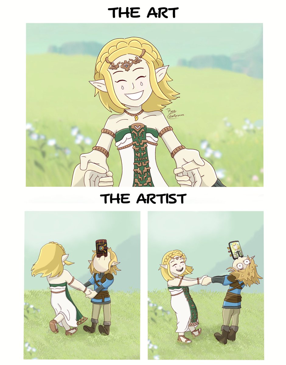 the art vs the artist #zelda #zelink