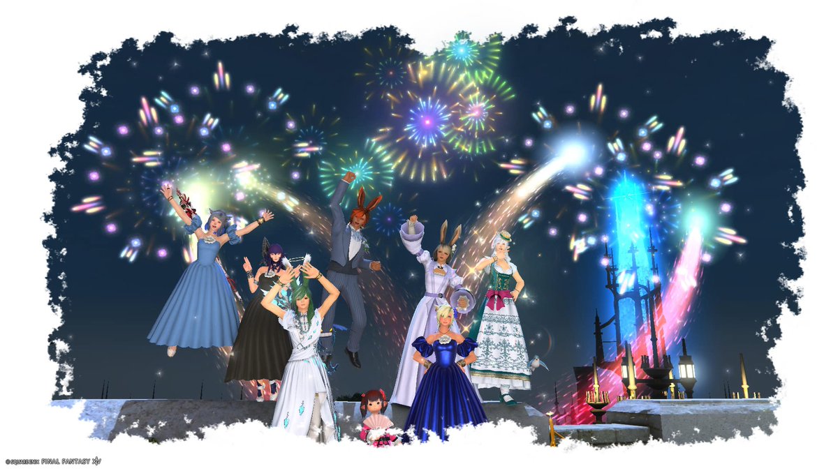 アリバ2周年〜( ´›ω‹｀)💕！！
7人で解消エウプロシュネ❄️

色んなところでSS撮りまくって
楽しい２時間でした〜！！
みんなありがとう (∩｡• ᦍ•｡)っ
これからも仲良くやってこー！  #FFXIV