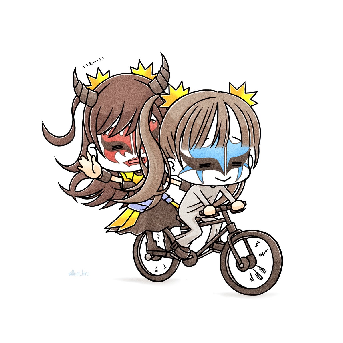 illust_hiro's tweet photo. 乗っ取られ魔した
#BABYMETAL #聖飢魔II 
#悪魔が来たりてベビメタる https://t.co/OMrEYvmt4t
