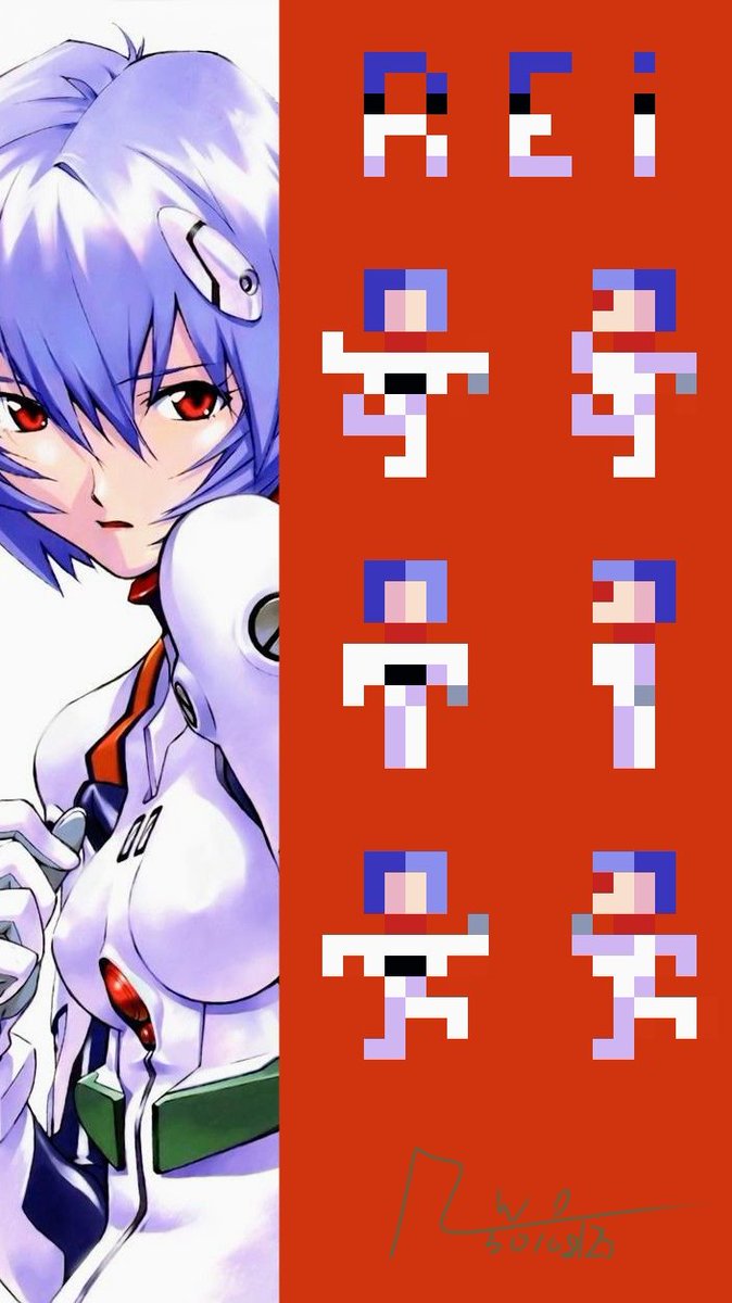 tengo3000anios's tweet photo. Rei Ayanami pixel #Evangelio #neongenesisevangelion #fanart #pixelart #pixel #reiayanami https://t.co/61OOWKL5O0