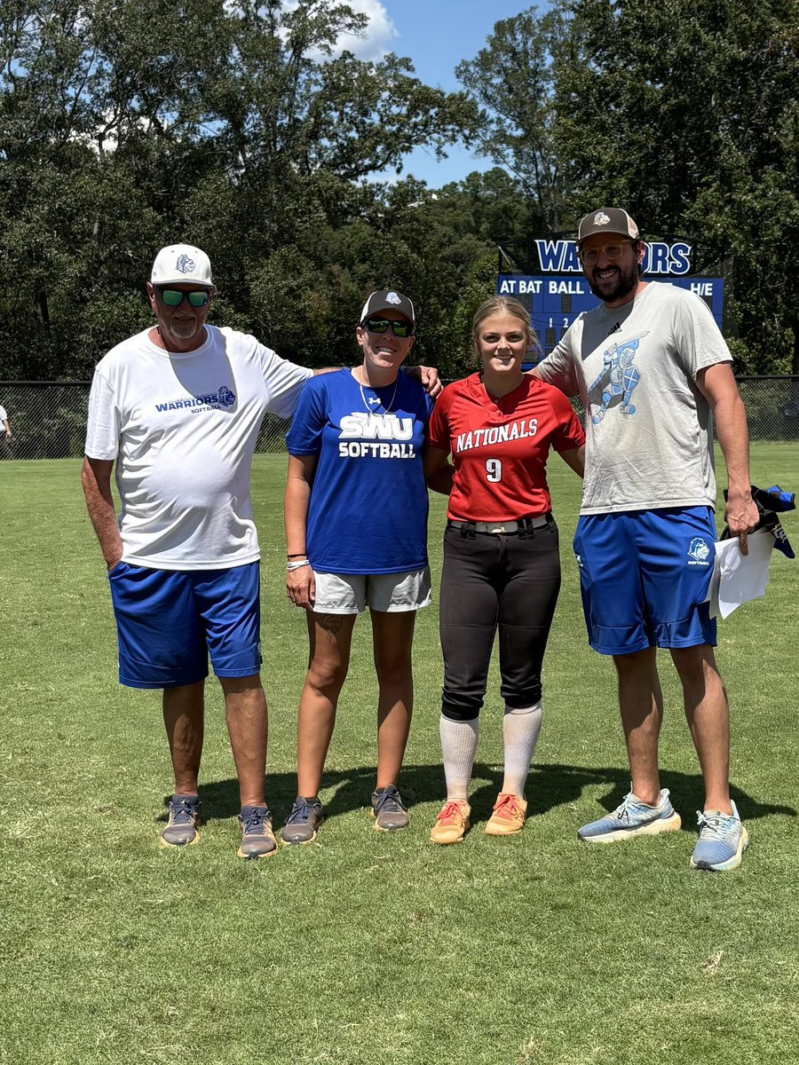 Great day of softball <a href="/SoftballSwu/">SWU Softball</a> today. Thanks to <a href="/dees_44/">Clay Ardeeser</a>, coach Bri and coach pops for great instruction and feedback!
<a href="/nationals_bmac/">Nationals McDowell</a>