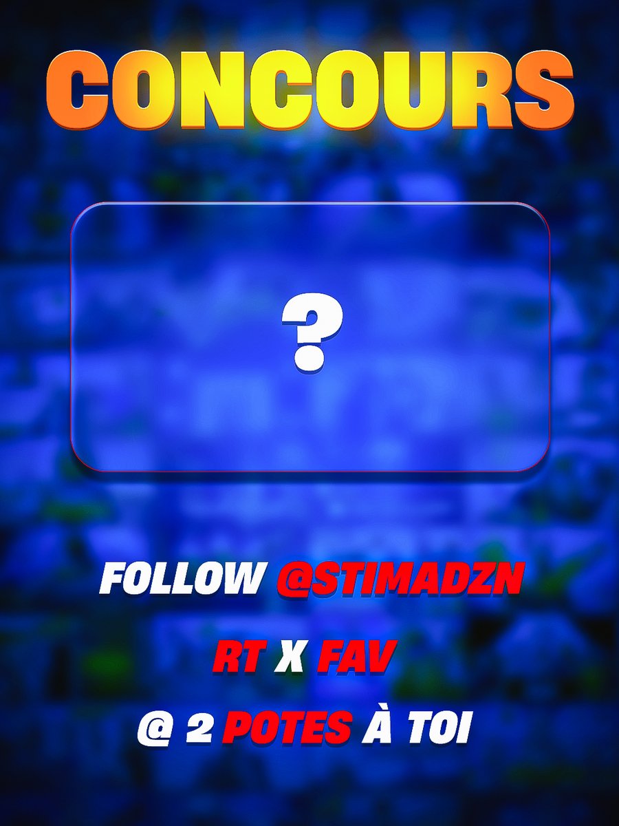 🎉 CONCOURS 🎉

Tente de GAGNER une MINIATURE ou une PDP !

Pour participer :
• Follow @stimadzn
• RT + ❤️ ce tweet
• Identifie 2 amis en commentaire

Bonne chance à tous 🍀
#Giveaway #Concours