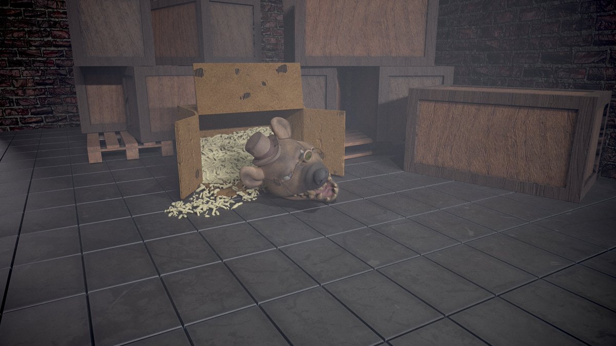 Es una Hiena animatrónico no un ratón 🕴 

#FNAF #blender #fivenightsatfreddys