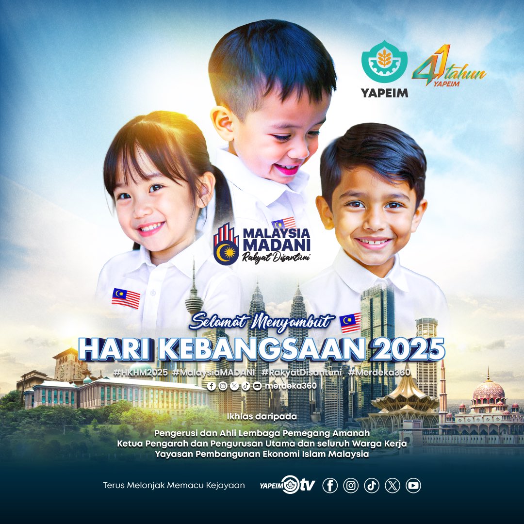SELAMAT MENYAMBUT HARI KEBANGSAAN 2025 🇲🇾

Merdeka! Merdeka! Merdeka!

Marilah sama-sama kita meraikan nikmat kemerdekaan yang menjadi lambang perjuangan dan pengorbanan generasi terdahulu dengan penuh kesyukuran. 

Semoga semangat patriotisme dan cintakan negara terus mekar