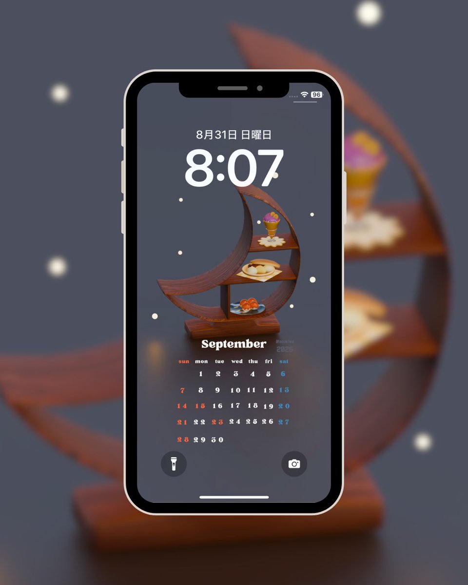 aoukiwa's tweet image. 9月カレンダーできました！
秋の味覚いろいろ＋お月見イメージで、2パターン作ってます。🎑
お好きな方使ってもらえたらうれしいです☺️

#blender #b3d #3DCG #壁紙カレンダー #壁紙 #9月 #September #カレンダー #食べ物 #秋の味覚