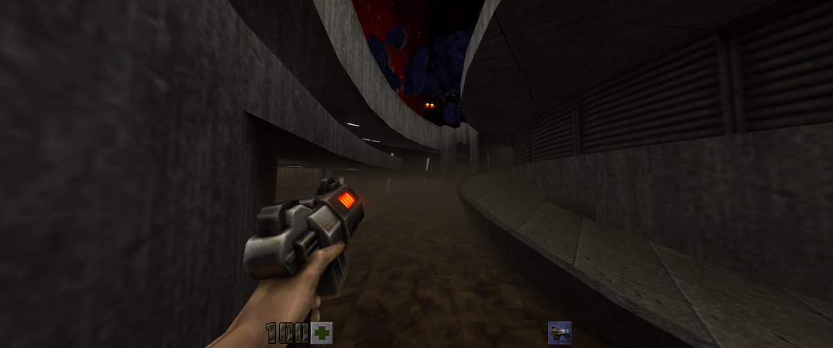 Colonthreee's tweet image. Remasterin&apos; a Brutal Base to be ready for a REMASTER of a Quake 2. &amp;gt;:3c

#leveldesign