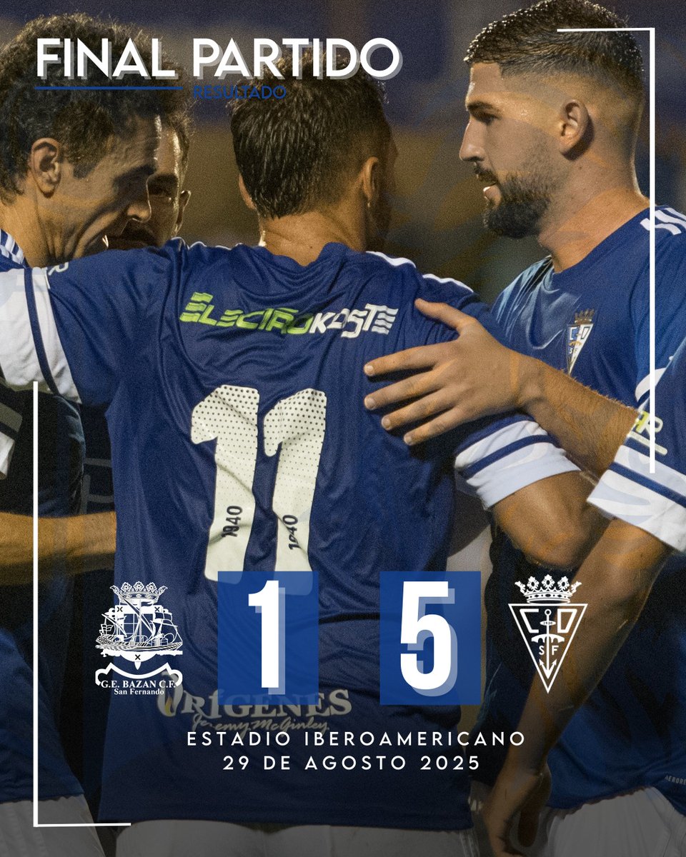 🏆 ¡CAMPEONES DEL TROFEO DE LA SAL! 

1️⃣ GE Bazán 
5️⃣ #CDSanFernando1940 

⚽⚽ Trabazo
⚽ Dani Herrera
⚽ Carrión
⚽ Unai
