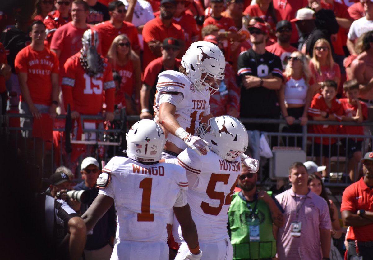 CJ Vogel (@cjvogel_otf) on Twitter photo Steve Sarkisian with praise for WR Parker Livingstone:
“I thought Parker Livingstone was what I was expecting.”
Livingstone hauled in 2 receptions for 47 yards and a TD.
<a href="/ontexasfootball/">OnTexasFootball</a> Steve Sarkisian with praise for WR Parker Livingstone:
“I thought Parker Livingstone was what I was expecting.”
Livingstone hauled in 2 receptions for 47 yards and a TD.
<a href="/ontexasfootball/">OnTexasFootball</a>