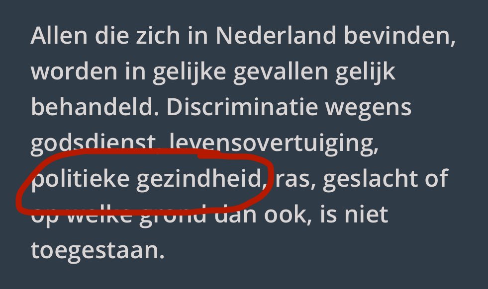 Artikel 1 van de Nederlandse Grondwet.