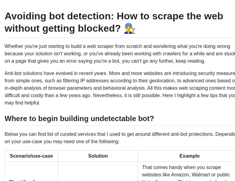 tom_doerr's tweet image. tips for scraping the web without getting blocked